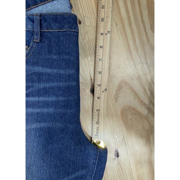 Metro Blues Women's 12 Blue Modern Bootcut Dark Wash Stretch Denim Jeans 33x31 - Picture 8 of 8